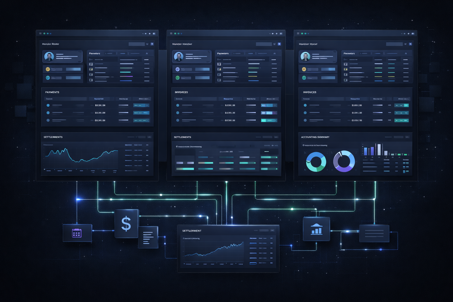 Multi-tenant market and vendor management platform