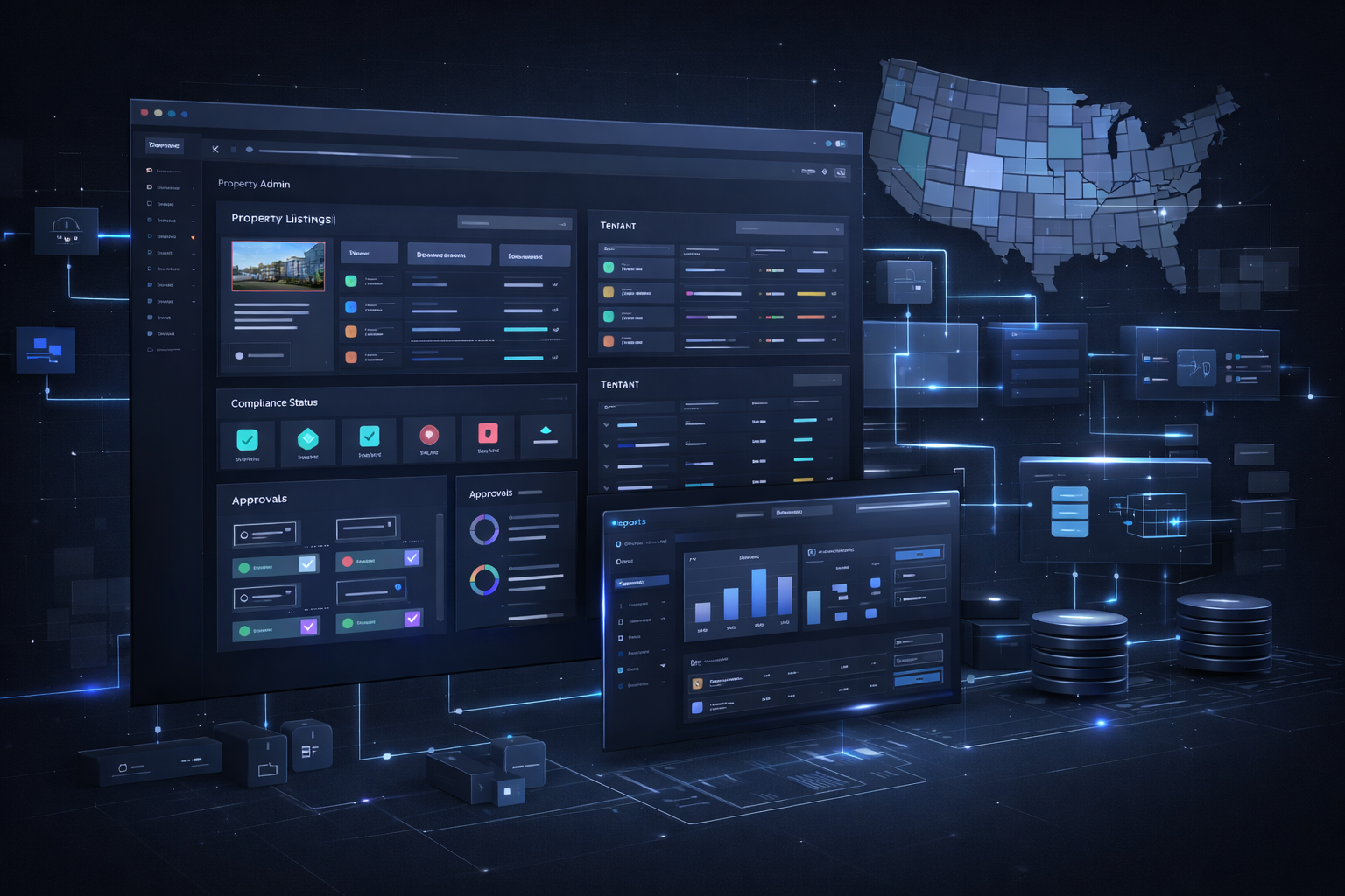 Affordable housing management platform dashboard